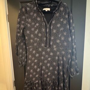 Loft Black and White dots Dress